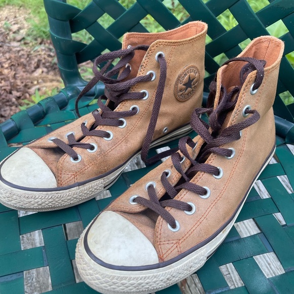 Converse Other - Converse Chuck Taylor All Star 'Auburn' Leather High Top Sneakers - Men's 9